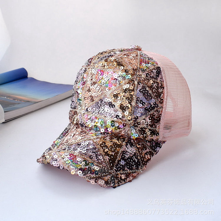 Wholesale Acrylic Sequin Baseball Cap