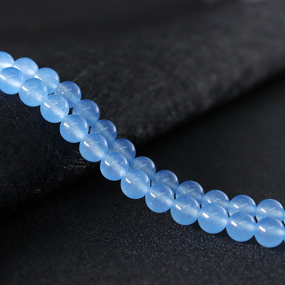 Wholesale Natural Stone Semi-finished Products Chalcedony Beads