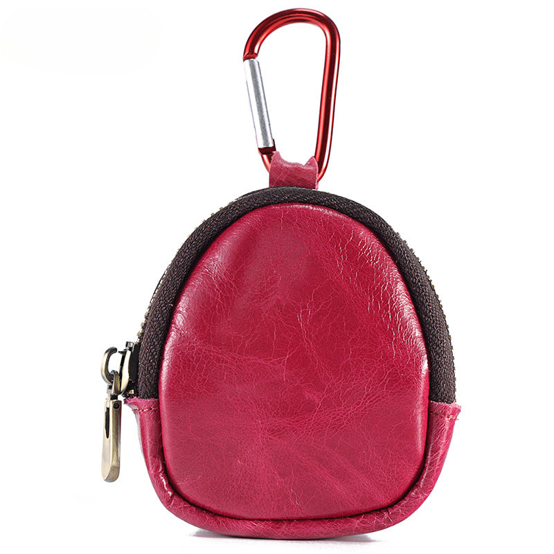 Wholesale Coin Purse Multifunctional Earphone Storage Bag Genuine Leather