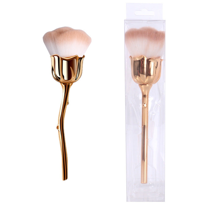 Wholesale Beauty Tools Rose Flower Large Loose Powder Nail Powder Brush Blush Brush Makeup Brush