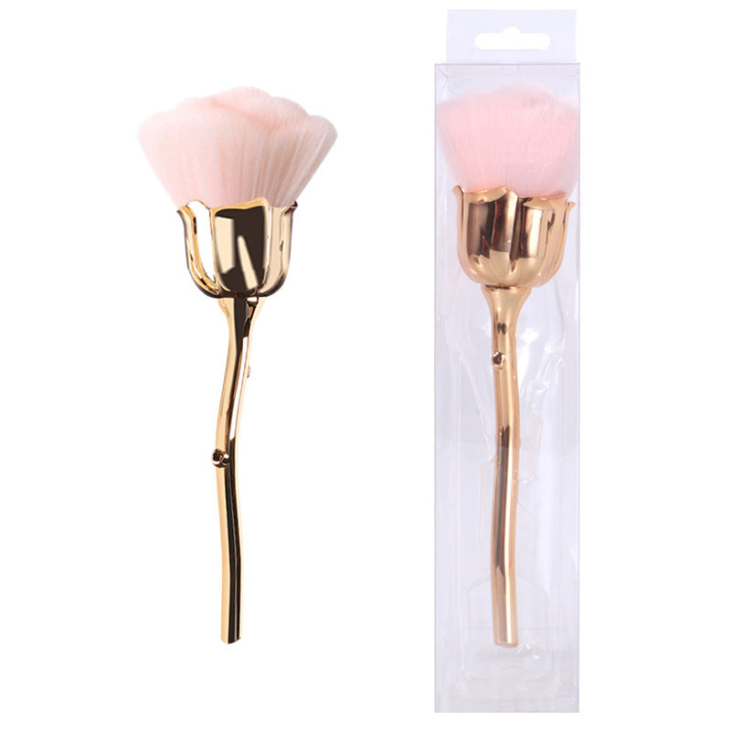 Wholesale Beauty Tools Rose Flower Large Loose Powder Nail Powder Brush Blush Brush Makeup Brush