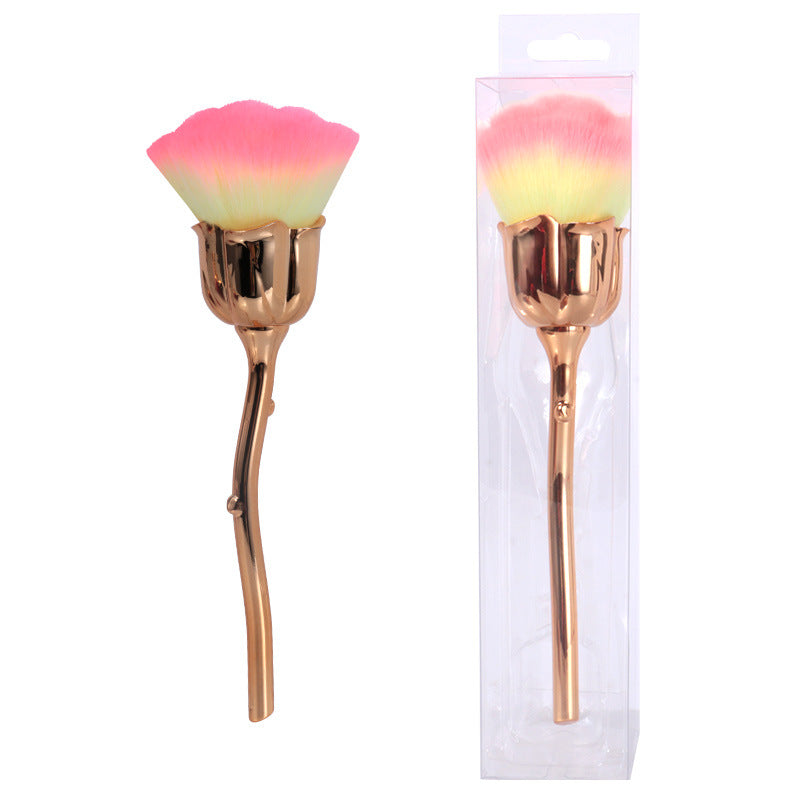 Wholesale Beauty Tools Rose Flower Large Loose Powder Nail Powder Brush Blush Brush Makeup Brush