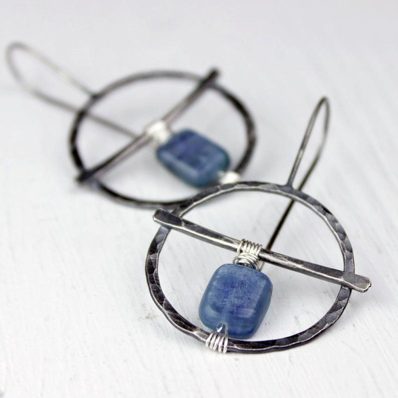 Wholesale Silk Lapis Lazuli Alloy Earrings