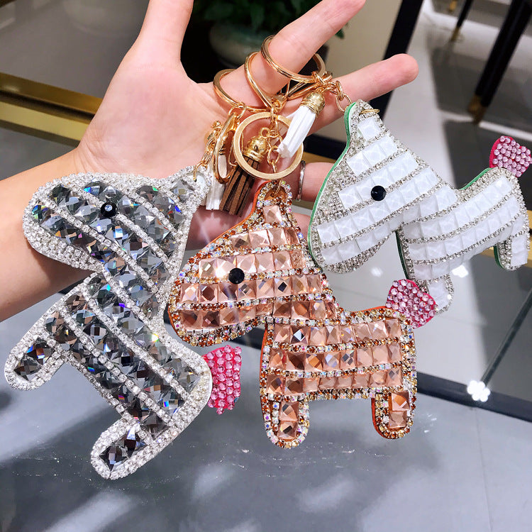 Wholesale Czech Diamond Pony Keychain