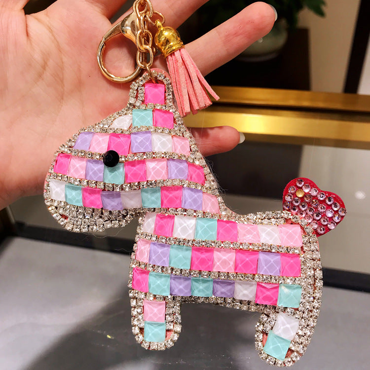 Wholesale Czech Diamond Pony Keychain