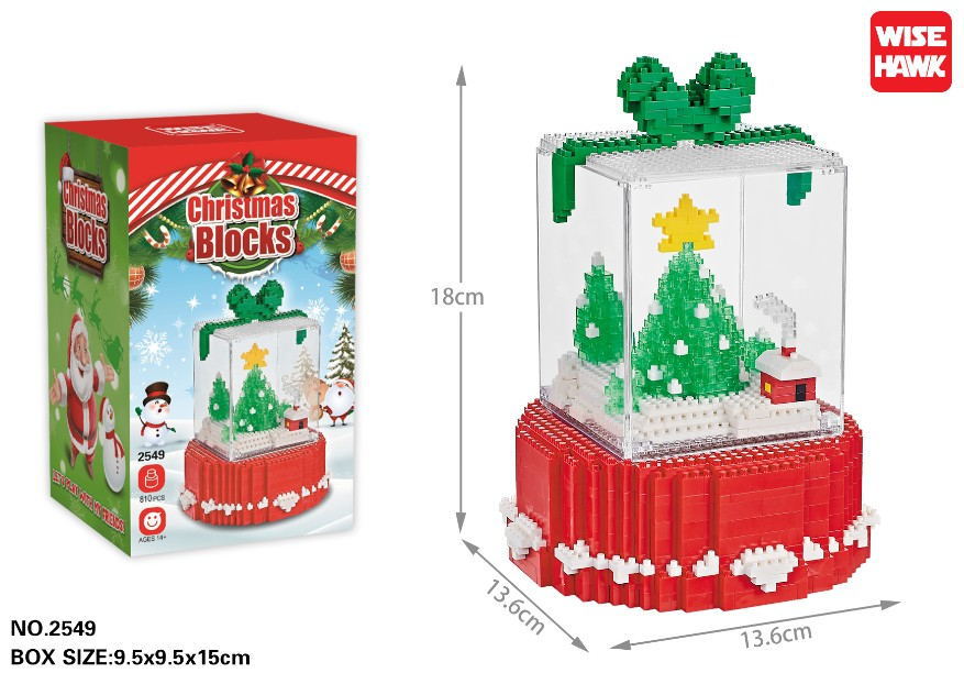 Wholesale Christmas ABS Mini Diamond Small Particle Building Blocks for Children's Puzzle Toys