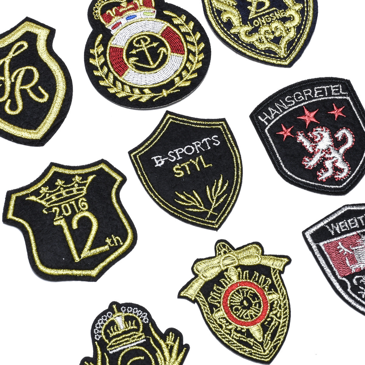 Wholesale Cloth Embroidered Patches Chic Animal Air Force Badge Set 9 Models DIY Clothing Accessory