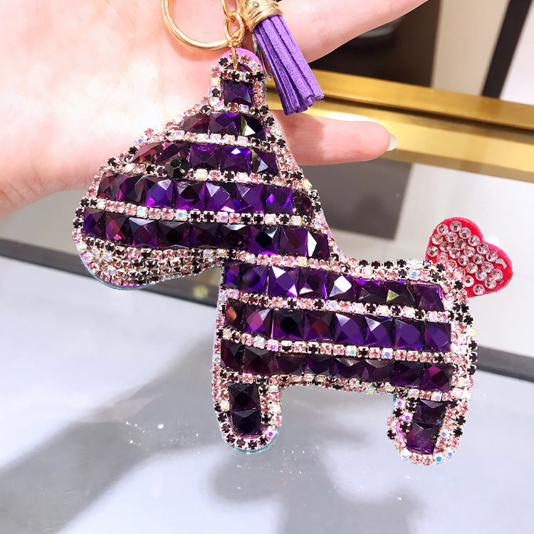 Wholesale Czech Diamond Pony Keychain