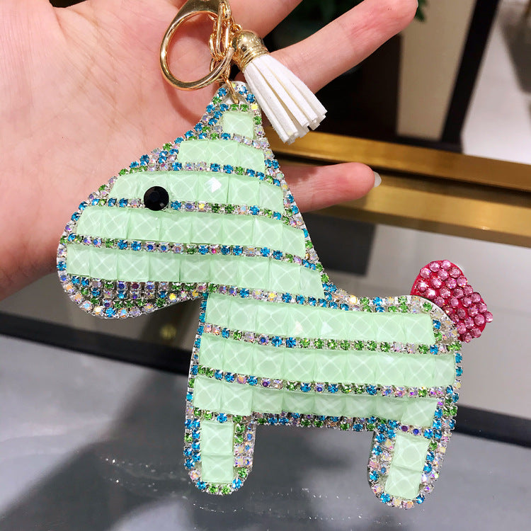 Wholesale Czech Diamond Pony Keychain