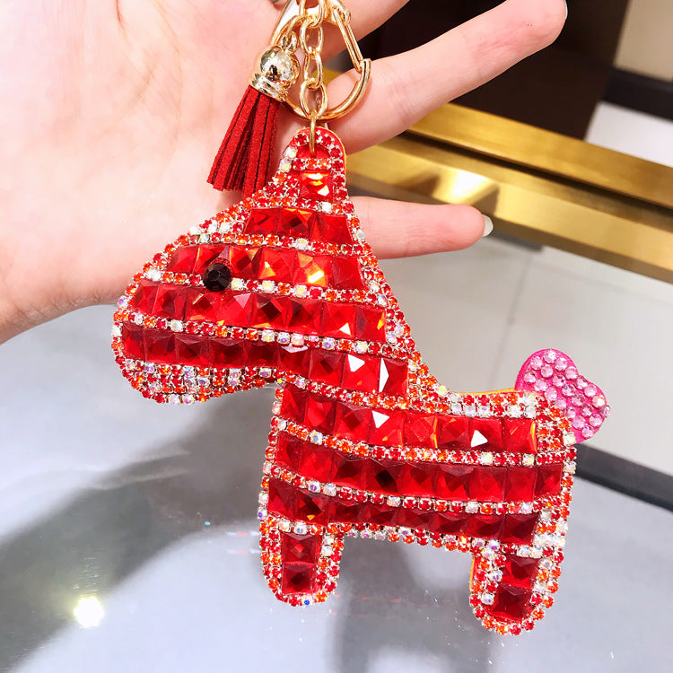 Wholesale Czech Diamond Pony Keychain