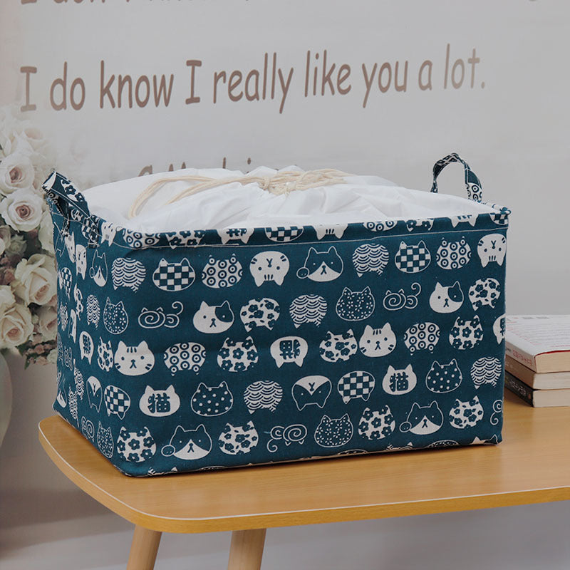 Wholesale Bundled Canvas Toy Storage Baskets