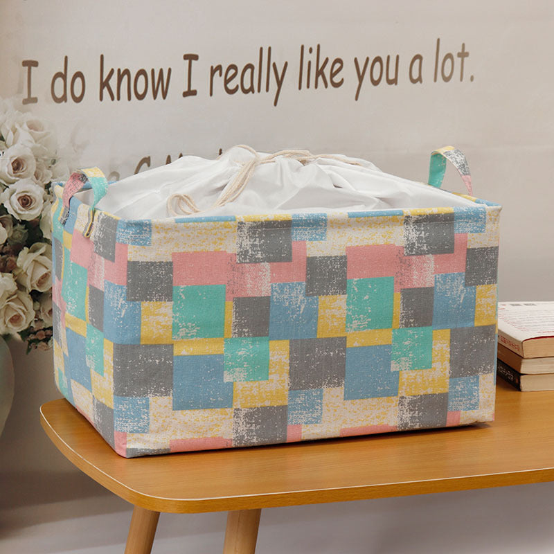 Wholesale Bundled Canvas Toy Storage Baskets