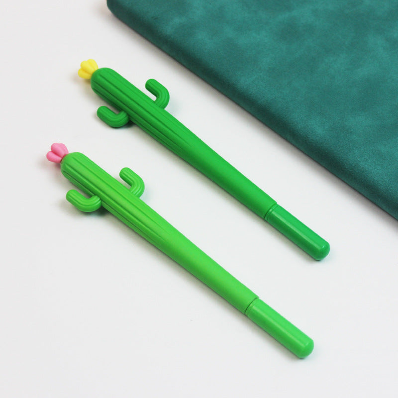 Wholesale Cute Cartoon Stress Relief Pen Cactus Soft Gel Pen
