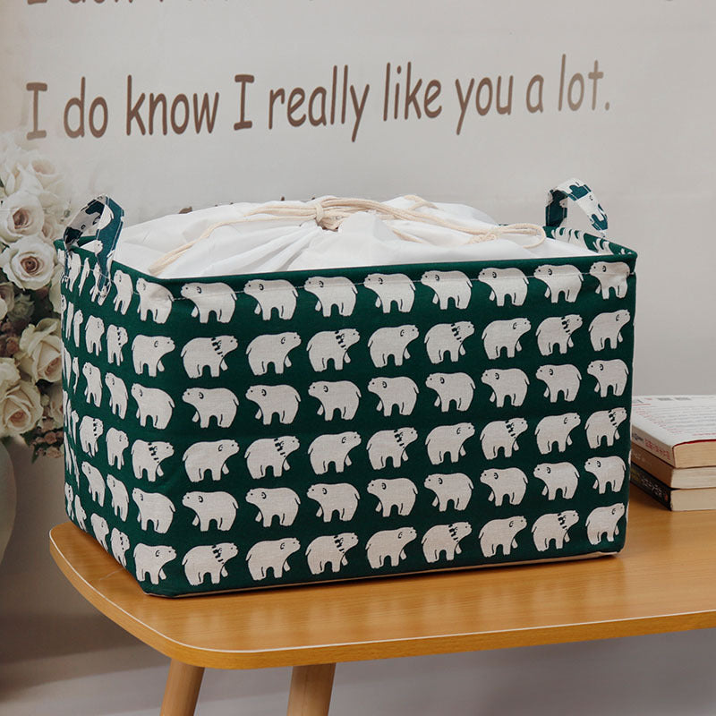 Wholesale Bundled Canvas Toy Storage Baskets