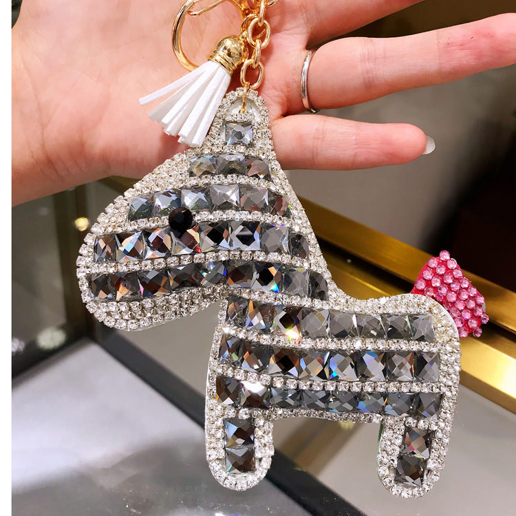 Wholesale Czech Diamond Pony Keychain