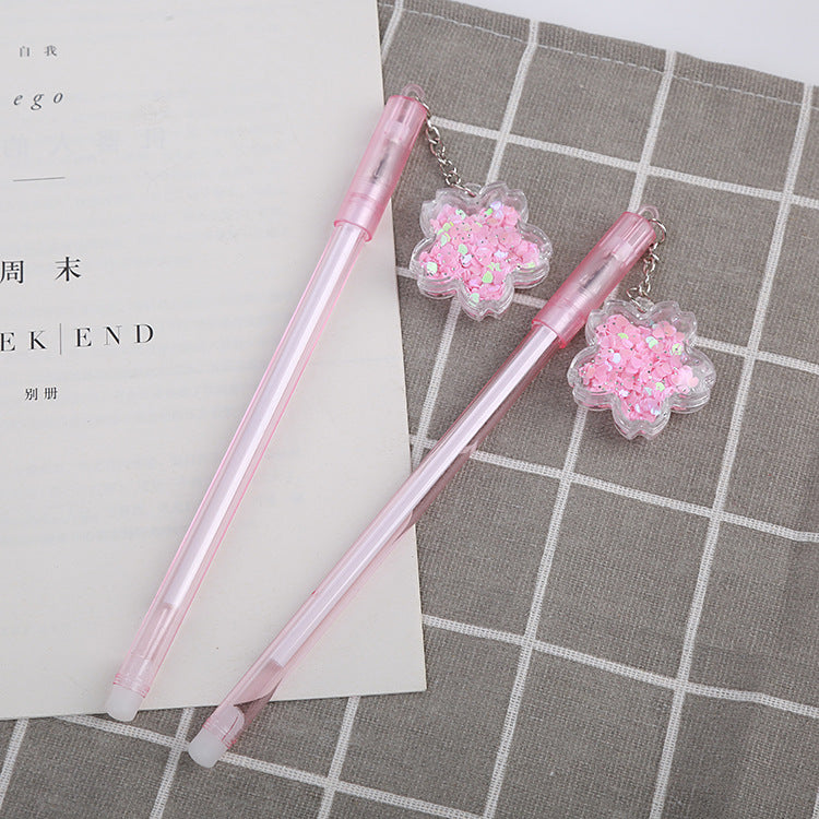 Wholesale Plastic Cherry Blossom Pendant Ballpoint Pen