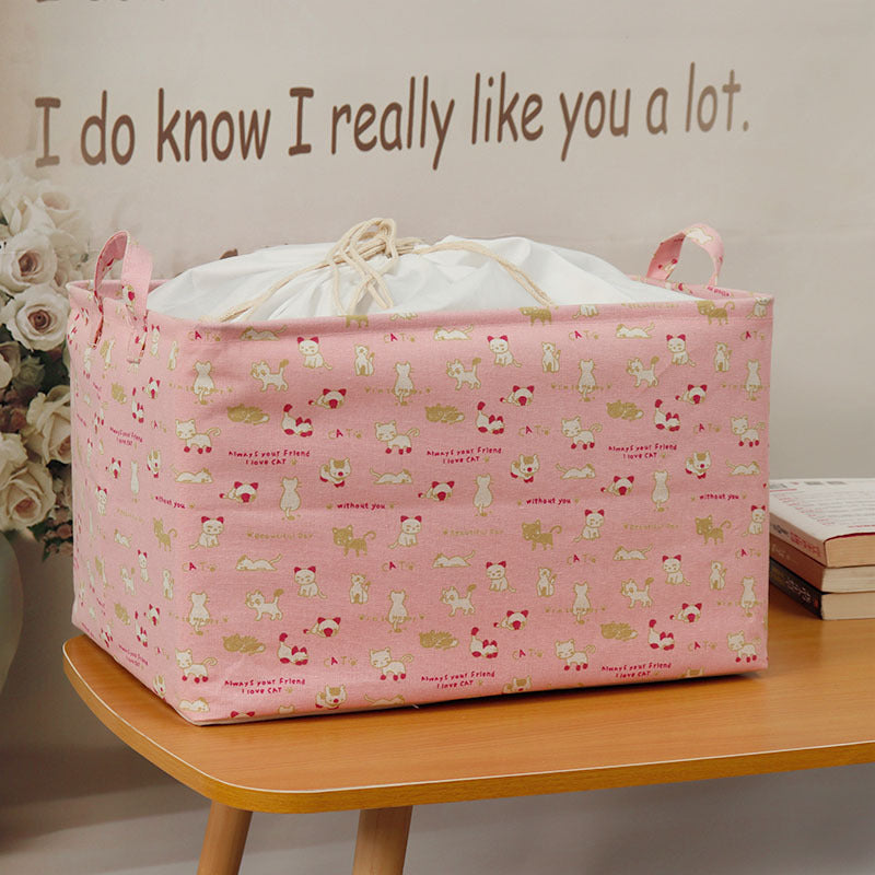 Wholesale Bundled Canvas Toy Storage Baskets