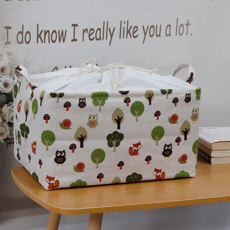 Wholesale Bundled Canvas Toy Storage Baskets