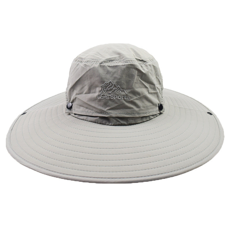 Protección de verano de nylon al por mayor Big Brim Bucket sombrero