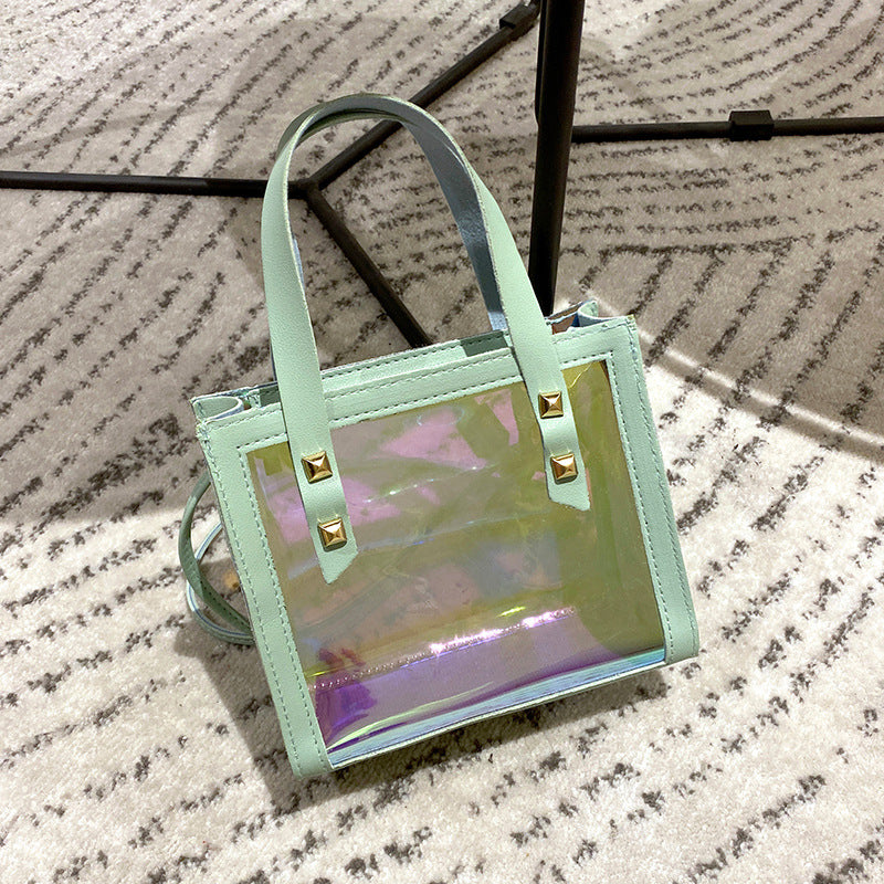 Wholesale Laser Jelly Color PU One Shoulder Crossbody Bag