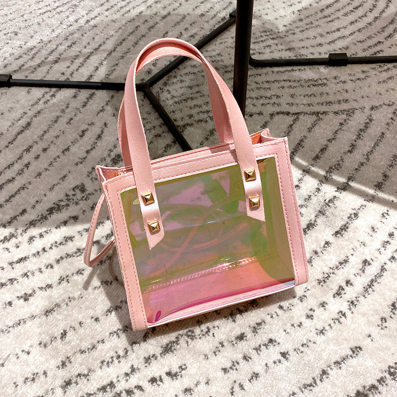 Wholesale Laser Jelly Color PU One Shoulder Crossbody Bag