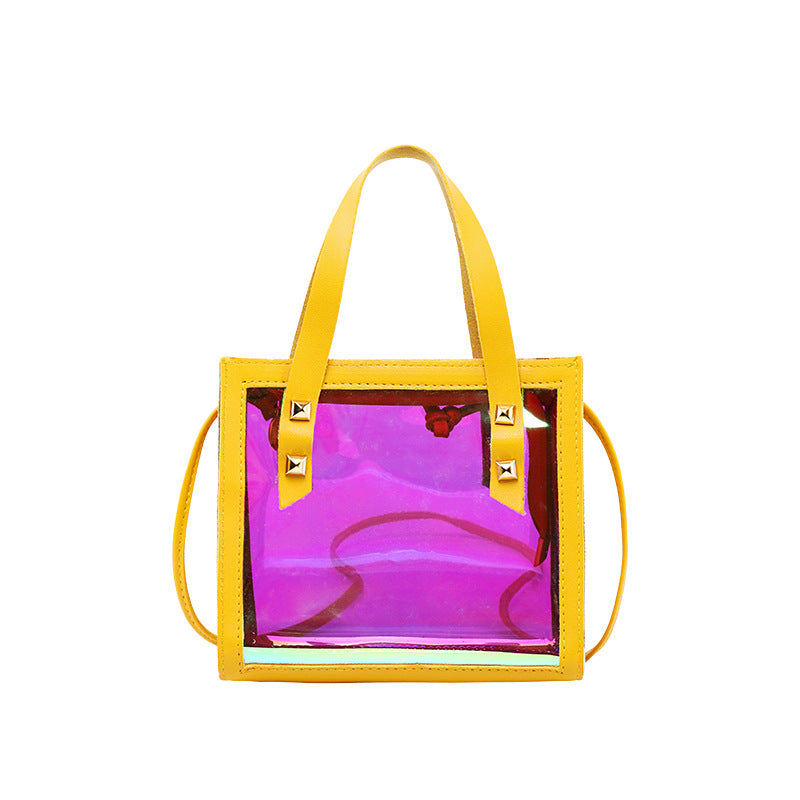 Wholesale Laser Jelly Color PU One Shoulder Crossbody Bag