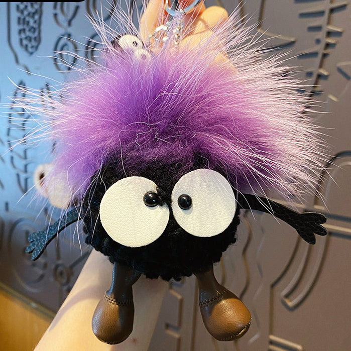 Wholesale Big Eyes Doll Plush Ball Keychain