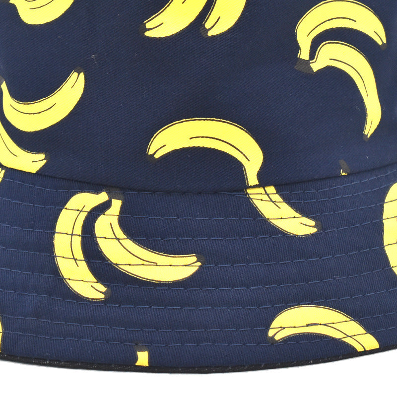 Wholesale Fruit Cotton Travel Beach Double Sided Bucket Hat