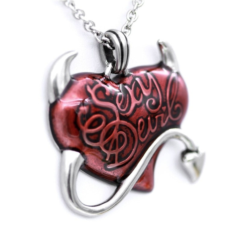 Wholesale Devil Heart Gothic Alloy Pendant