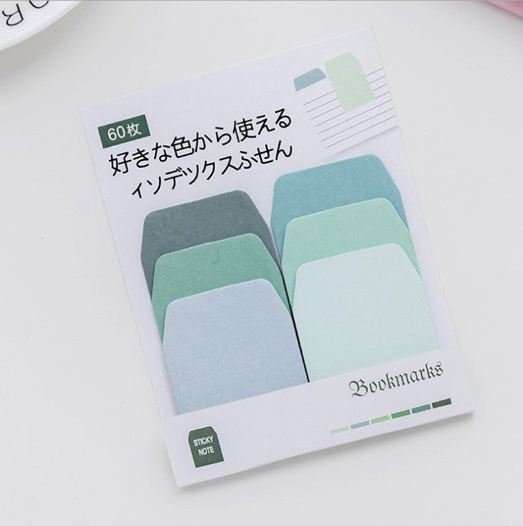 Wholesale Fresh gradient color multi-color index Post-It note index note bookkeeping tool message note n times Post 60