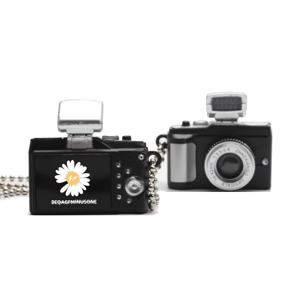 Wholesale Small Daisy Camera Alloy Necklace Sweater Chain Long Section