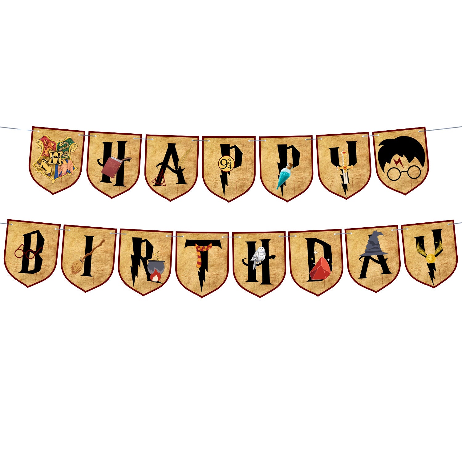 Wholesale Dinosaur Theme Party Birthday Flag Decoration