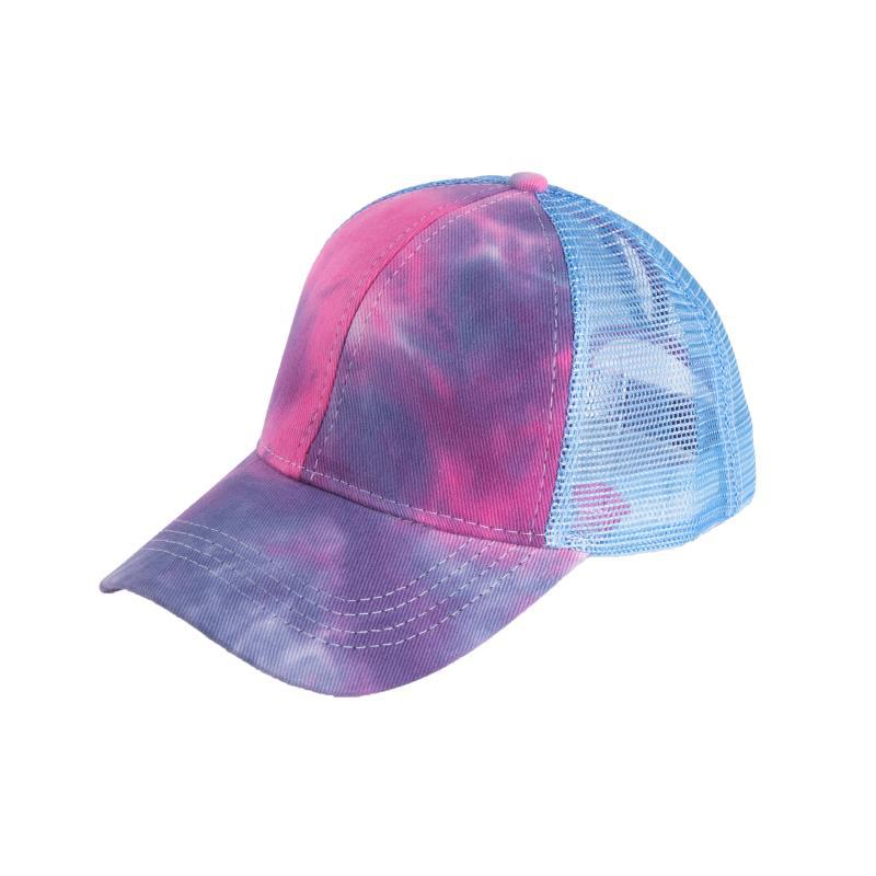 Wholesale Tie Dyed Ponytail Cotton Baseball