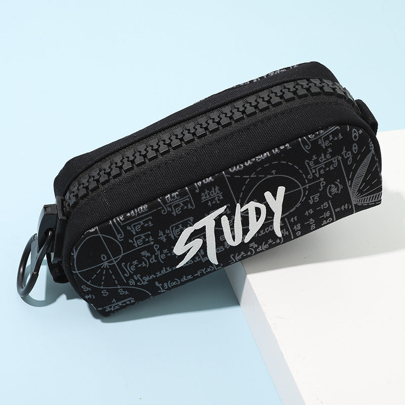 Wholesale Large Zipper and Large Capacity Canvas Pencil Case