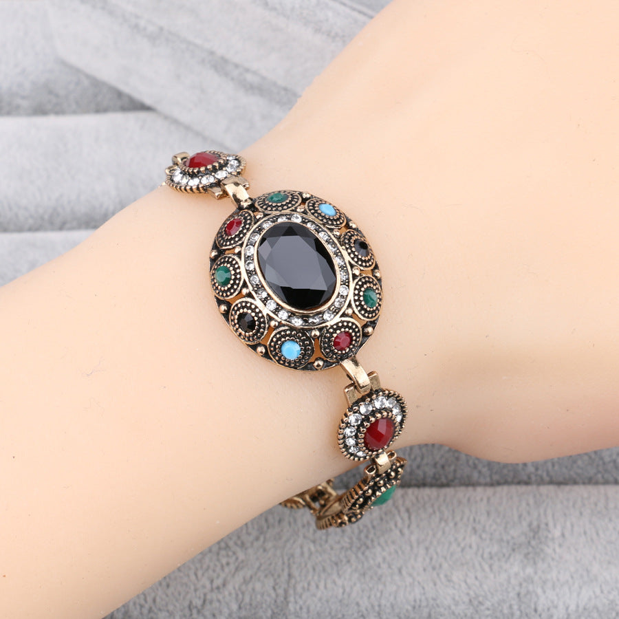 Wholesale Vintage Bohemian Style Gemstone Alloy Bracelets