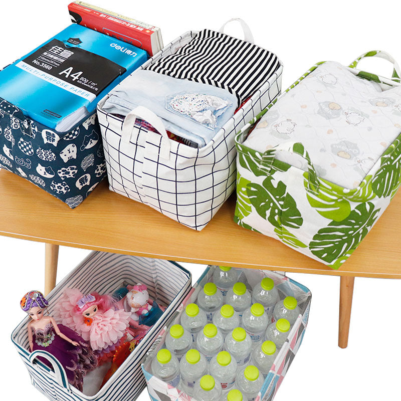 Wholesale Cotton and Linen Cloth Foldable Storage Box
