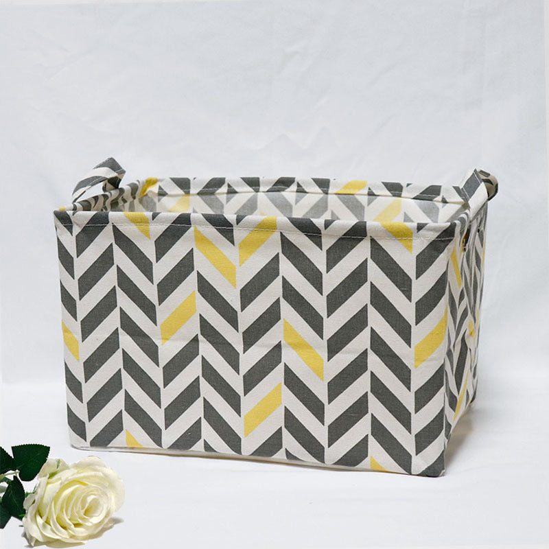 Wholesale Cotton and Linen Cloth Foldable Storage Box