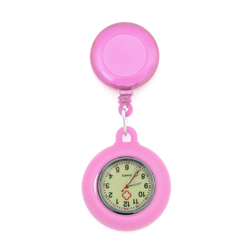 Wholesale Luminous Retractable Plastic Nurse Pocket Watch