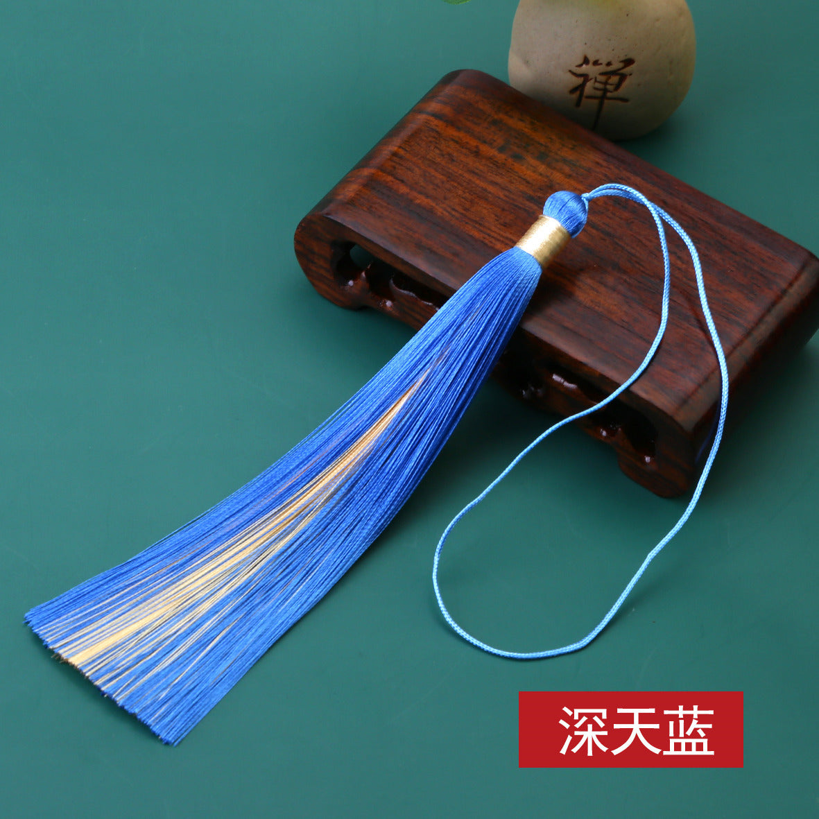 Wholesale Sandwich Two-color Tassel Pendant