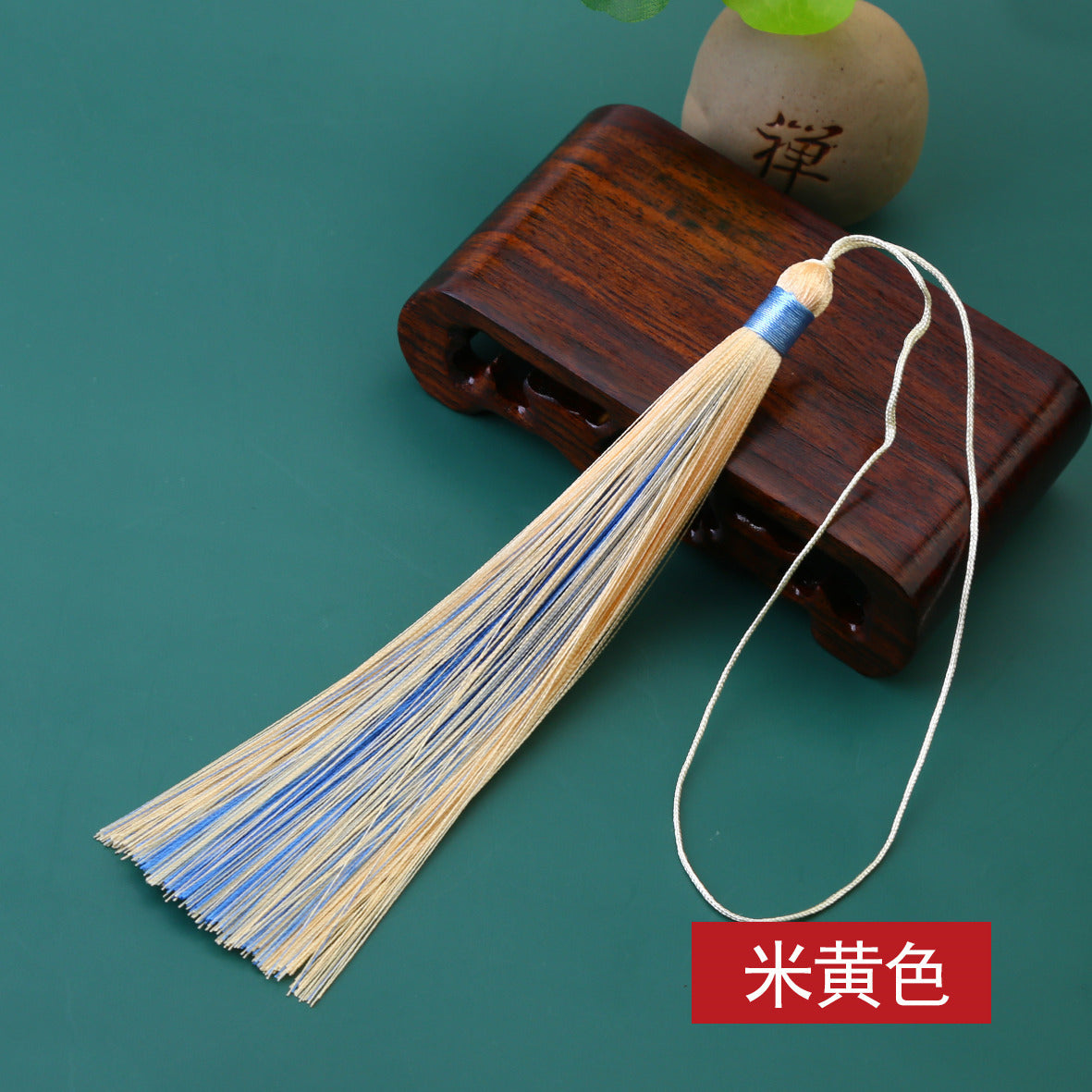 Wholesale Sandwich Two-color Tassel Pendant