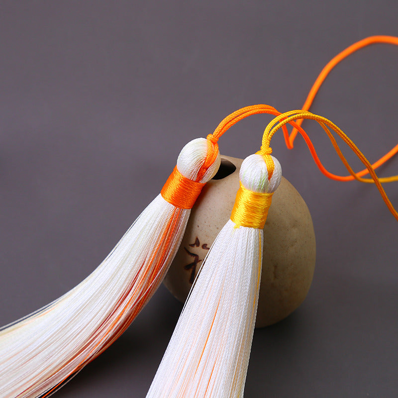 Wholesale Sandwich Two-color Tassel Pendant