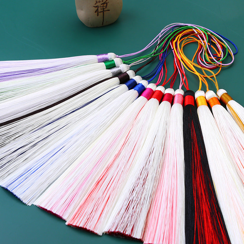 Wholesale Sandwich Two-color Tassel Pendant