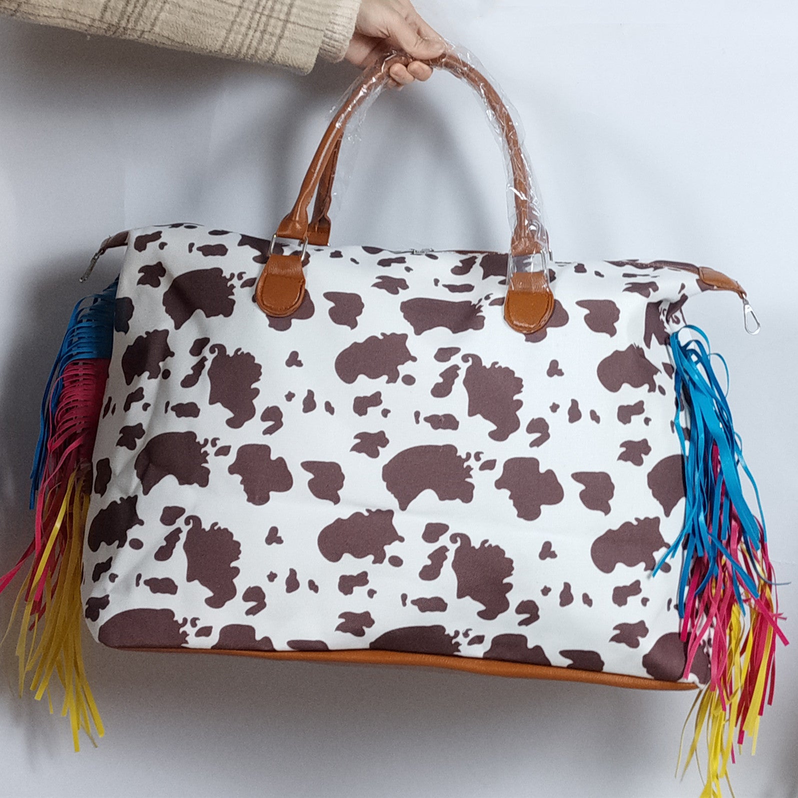 Wholesale Leopard Print Canvas Shoulder Bag