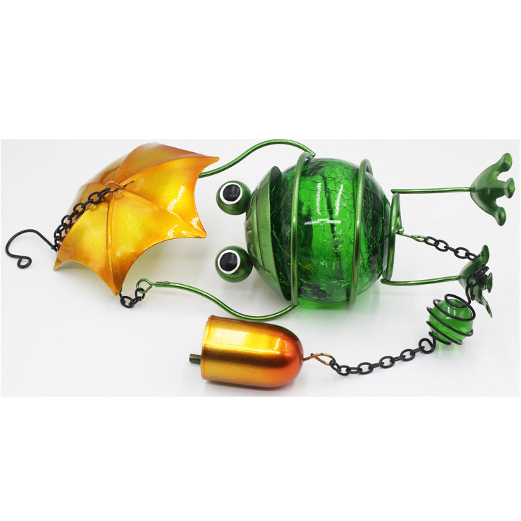 Wholesale Flamingo Wind Chime 3D Glass Ball Garden Pendant