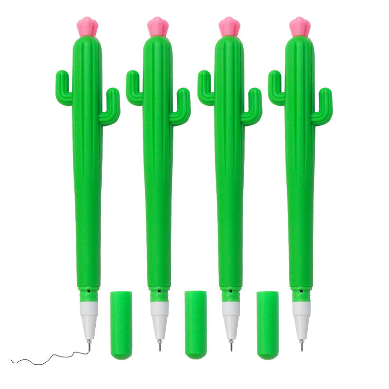 Wholesale Cute Cartoon Stress Relief Pen Cactus Soft Gel Pen