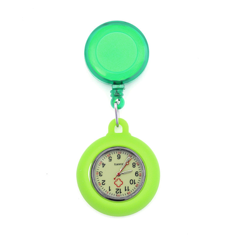 Wholesale Luminous Retractable Plastic Nurse Pocket Watch