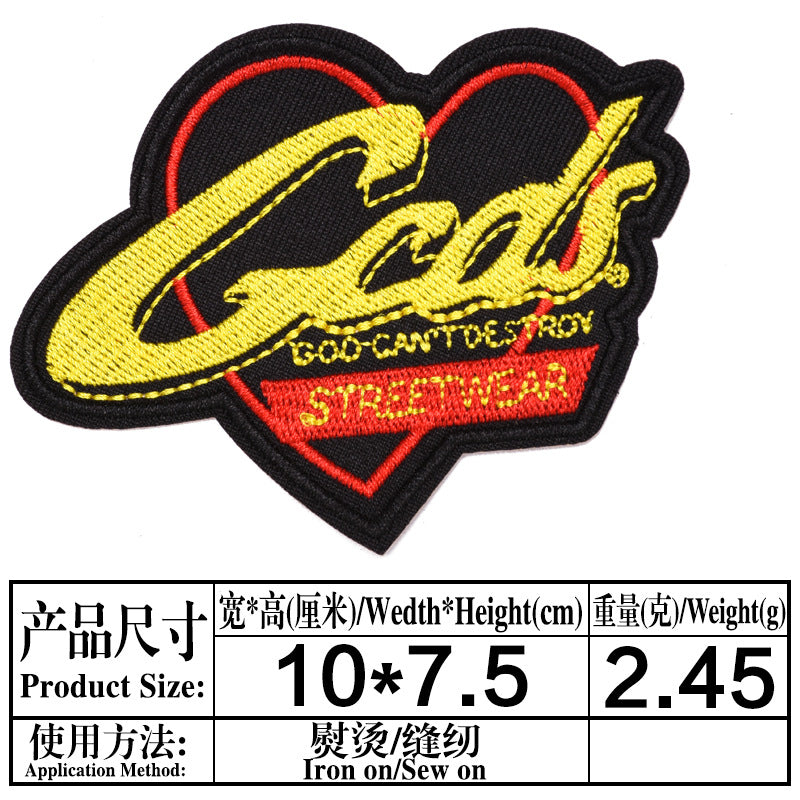Wholesale Cloth Embroidered Patch Badges Set Of 9 For DIY Decorative Clothing Appliques