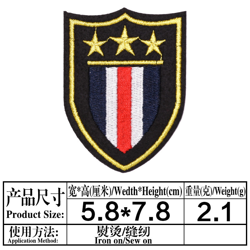 Wholesale Cloth Embroidered Patch Badges Set Of 9 For DIY Decorative Clothing Appliques