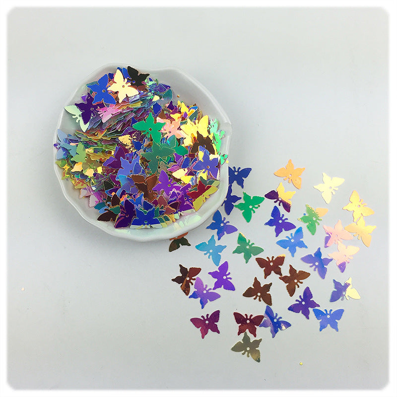 Wholesale Butterfly sequins PVC sequins 17MM filling sheet