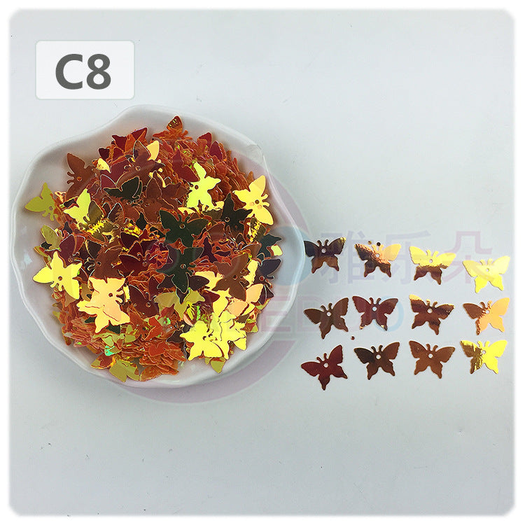 Wholesale Butterfly sequins PVC sequins 17MM filling sheet